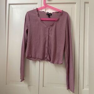 Art Class Girls Ribbed Cropped‎ Long Sleeve Shirt– Size L (10/12)